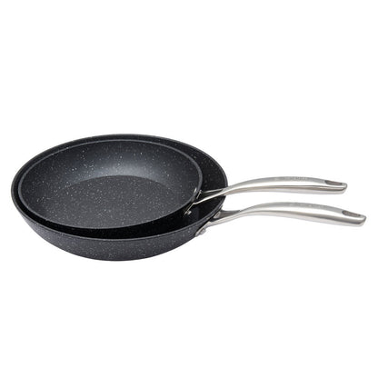 Westinghouse 2pc Frypan Set 24/28cm – Multi-Layer Non-Stick (Black)