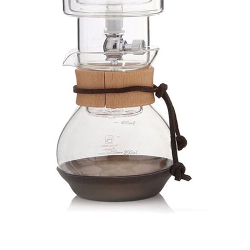 Coffee Culture 400ml/26cm Cold Drip Glass Coffee Maker with Wooden Neck (Clear)