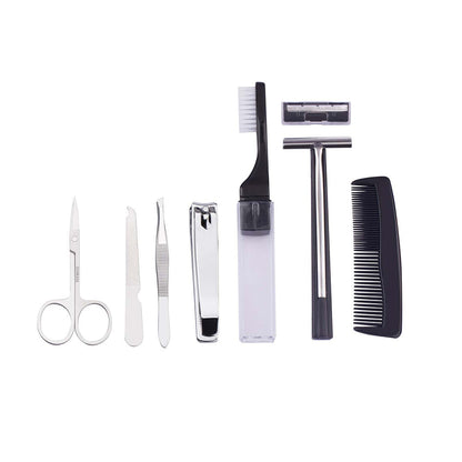 Men's Republic On The Go Portable Toiletry/Overnight Bag With Grooming Set 9pc