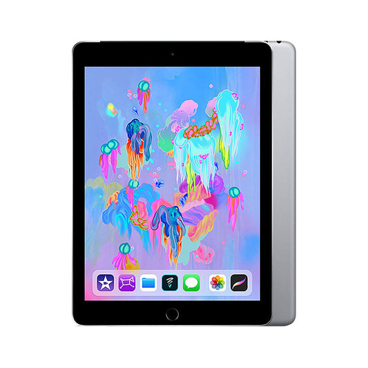 Apple iPad 6th Gen 9.7" WiFi + Cellular 128GB (Space Grey) [~Refurbished: As New]