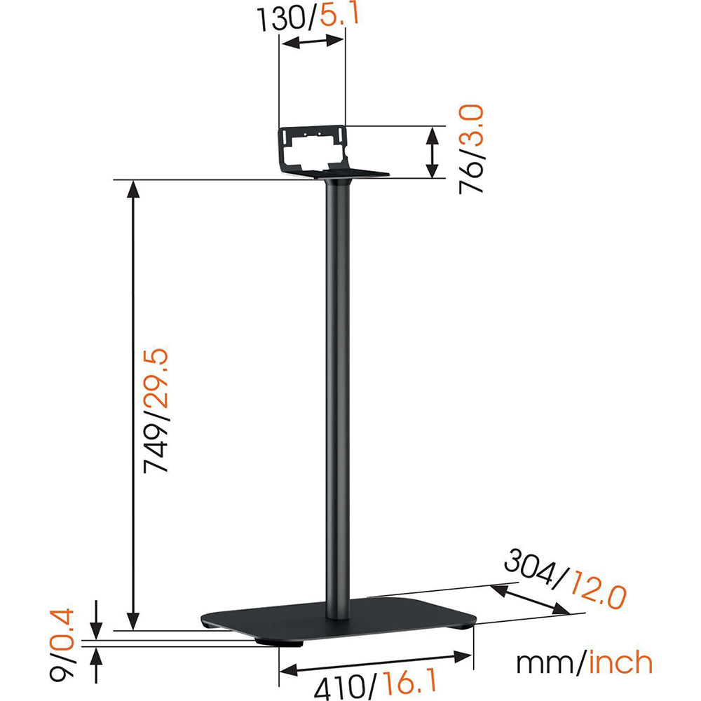 Vogel's Sound 3305W Floor Stand For Sonos 5 Speaker (White)