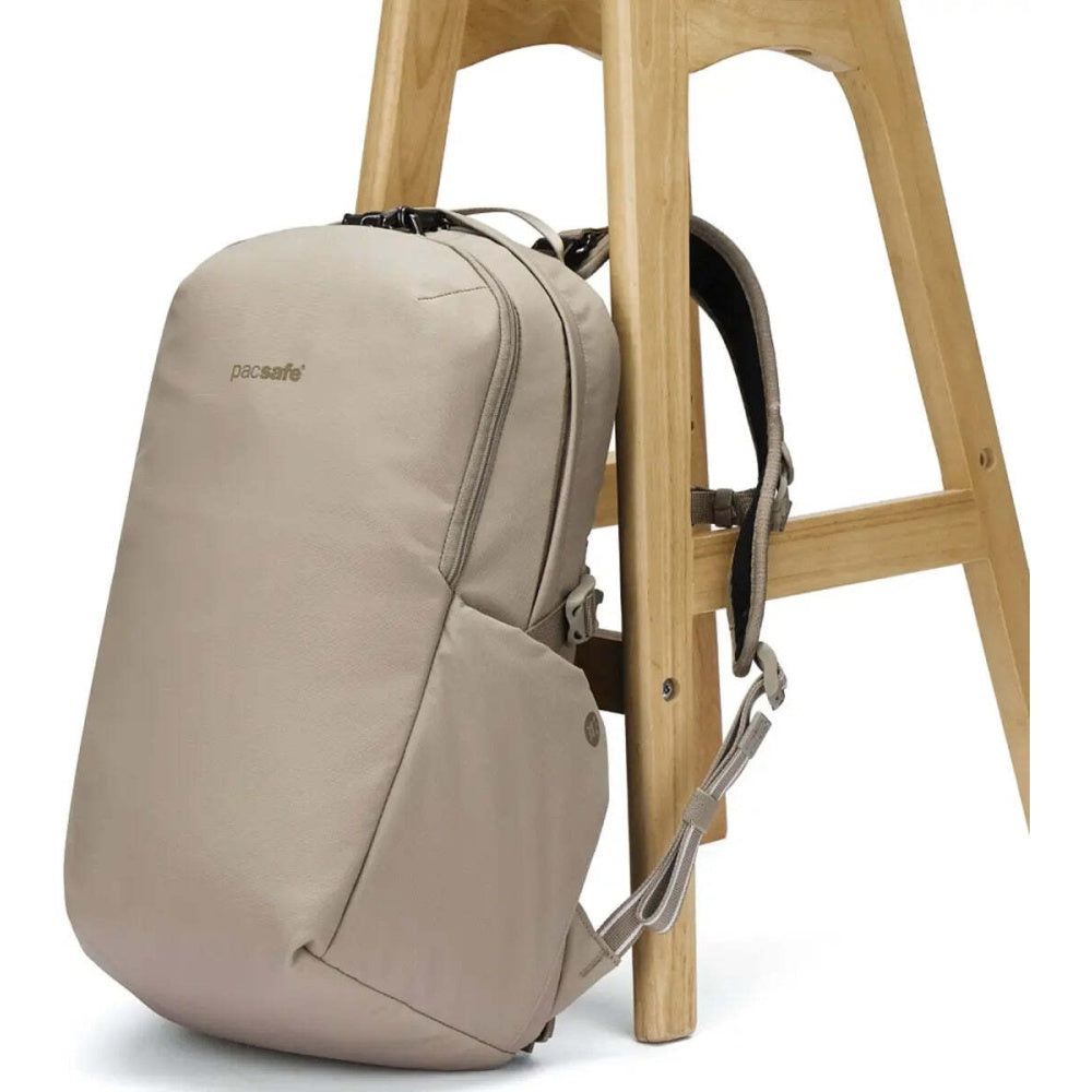 Pacsafe V Active Anti-Theft RFID Blocking Laptop 13" Backpack 24L Beige