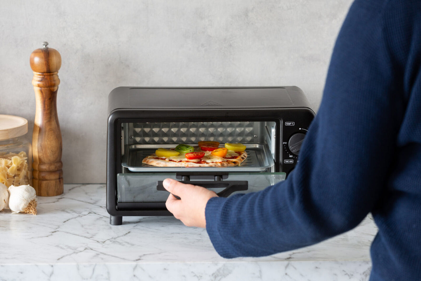 Healthy Choice 10L PFAS-Free Multi-Function Electric Toaster Oven with 2 Shelves