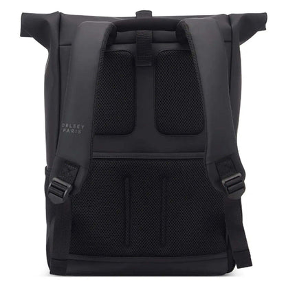 Delsey Turenne Soft Rolltop RFID Laptop Backpack 15" Black