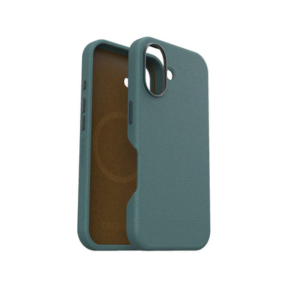 OtterBox Symmetry Cactus Leather Phone Case for iPhone 16 - Green - Green