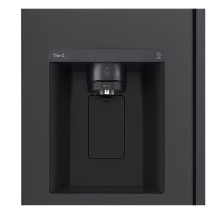 LG GS-L600MBL 635L Side by Side Fridge (Matte Black)