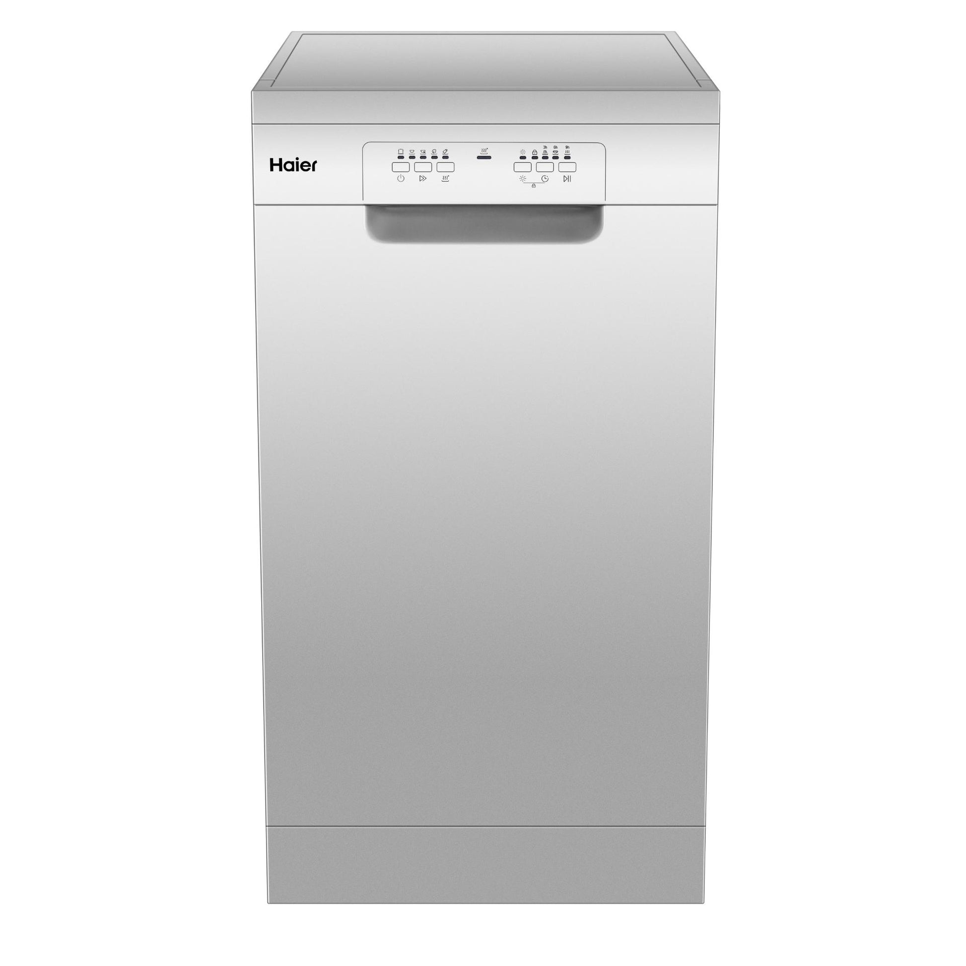 Haier HDW10F1S1 10 Place Compact Freestanding Dishwasher (Silver)