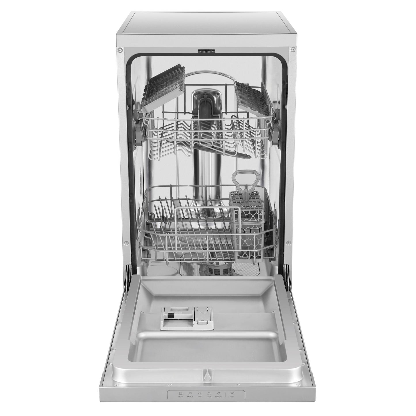 Haier HDW10F1S1 10 Place Compact Freestanding Dishwasher (Silver)