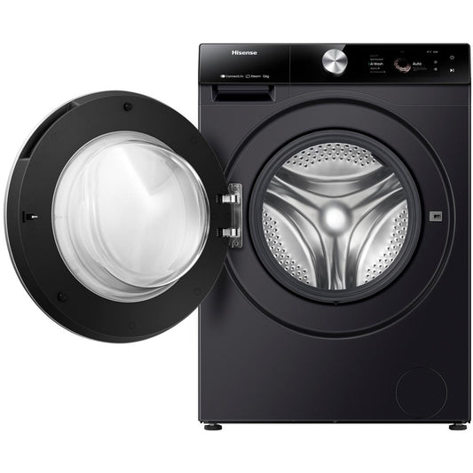 Hisense HWFS1214PB 12kg Series 9 Front Loader Washer (Charcoal Black)