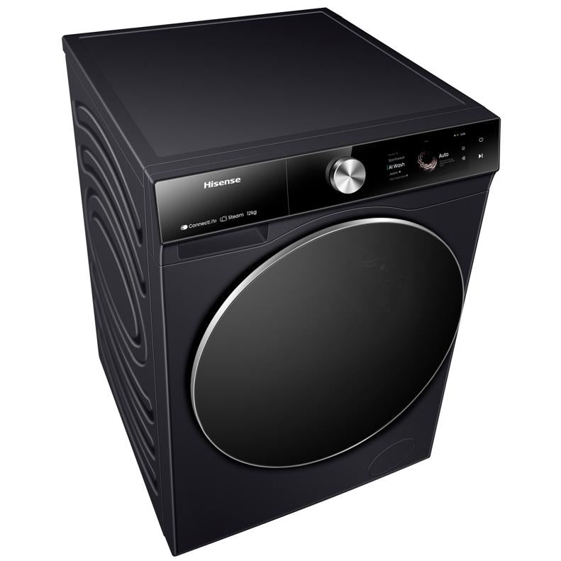 Hisense HWFS1214PB 12kg Series 9 Front Loader Washer (Charcoal Black)