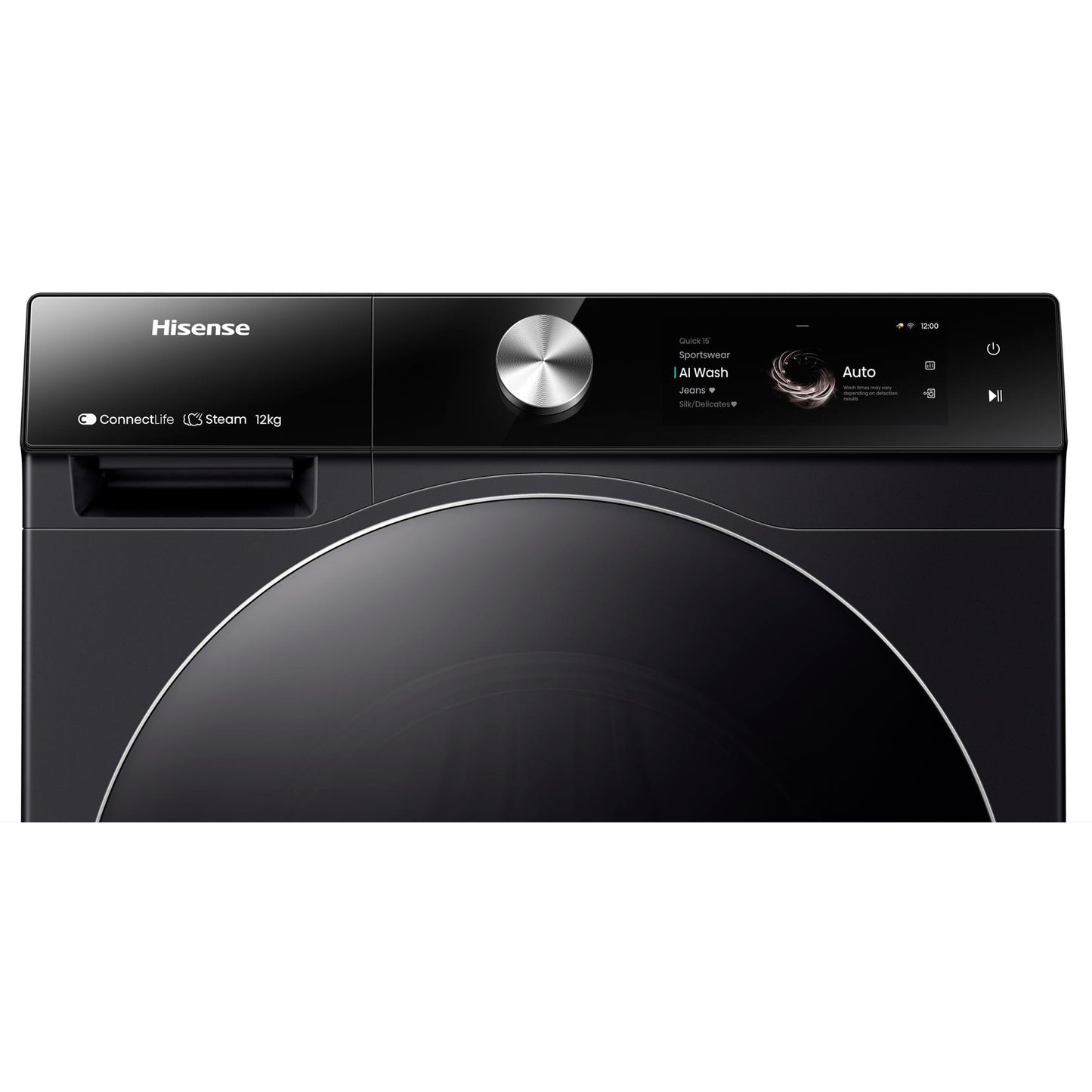 Hisense HWFS1214PB 12kg Series 9 Front Loader Washer (Charcoal Black)