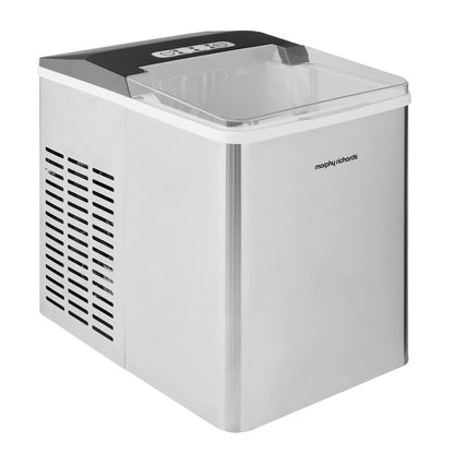 Morphy Richards Compact 12kg Stainless Steel Ice Maker Ice Cube Machine