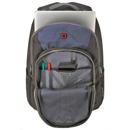 Wenger Mars 16" Laptop Backpack with Tablet Pocket Black/Blue Size: 16"