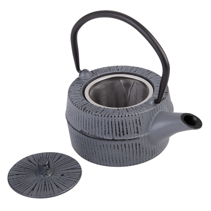 Teaology Cast Iron Teapot 350ml - Thatch Grey Black
