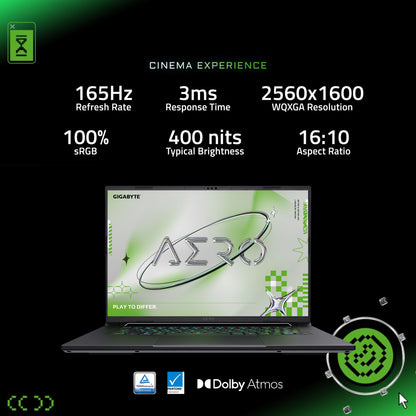 Gigabyte Aero X16 16" Ryzen 9 HX RTX 5070 Gaming Laptop