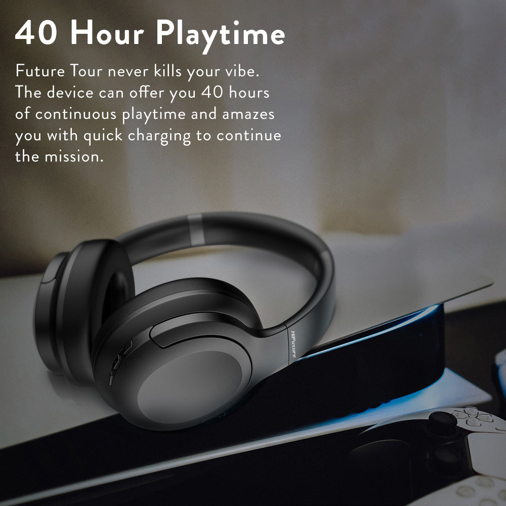 HiFuture FutureTour Noise Cancelling Headphones (Black)