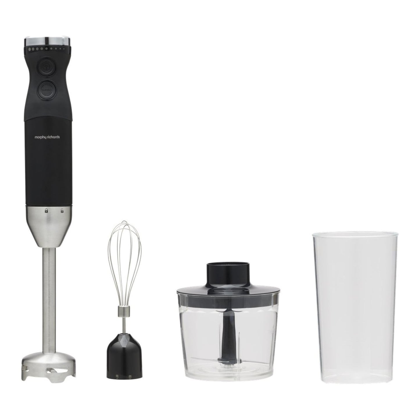 Morphy Richards 800W 3-in-1 Hand Blender Set Whisk Cup Blending Shaft