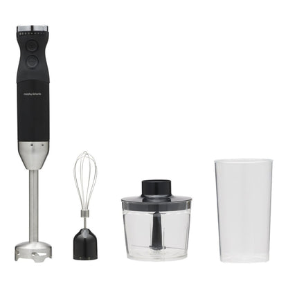 Morphy Richards 800W 3-in-1 Hand Blender Set Whisk Cup Blending Shaft