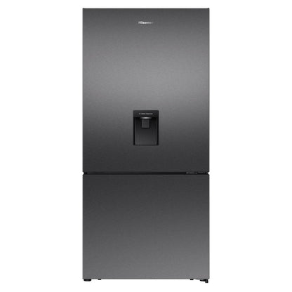 Hisense HRBM500TBW 500L PureFlat Bottom Mount Fridge (Dark Stainless Steel)