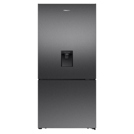 Hisense HRBM500TBW 500L PureFlat Bottom Mount Fridge (Dark Stainless Steel)
