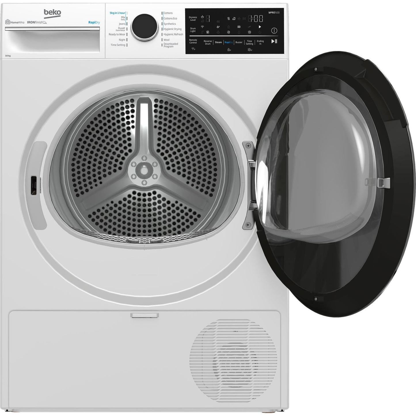 Beko BDPB104HW 10kg Hybrid Heat Pump Dryer with Steam
