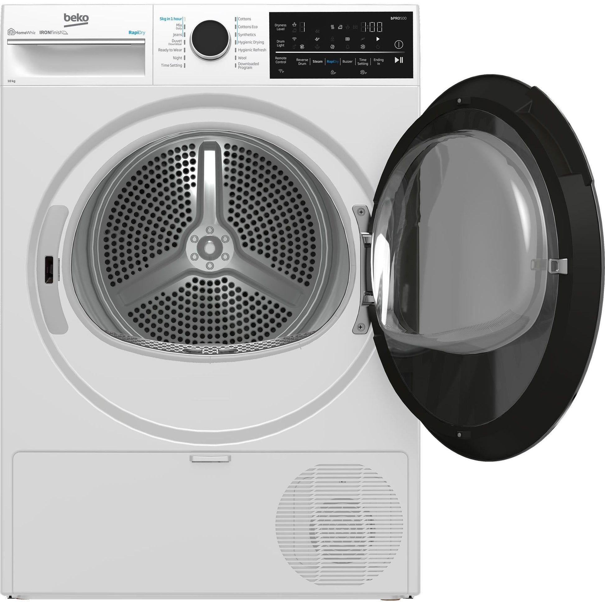 Beko BDPB104HW 10kg Hybrid Heat Pump Dryer with Steam