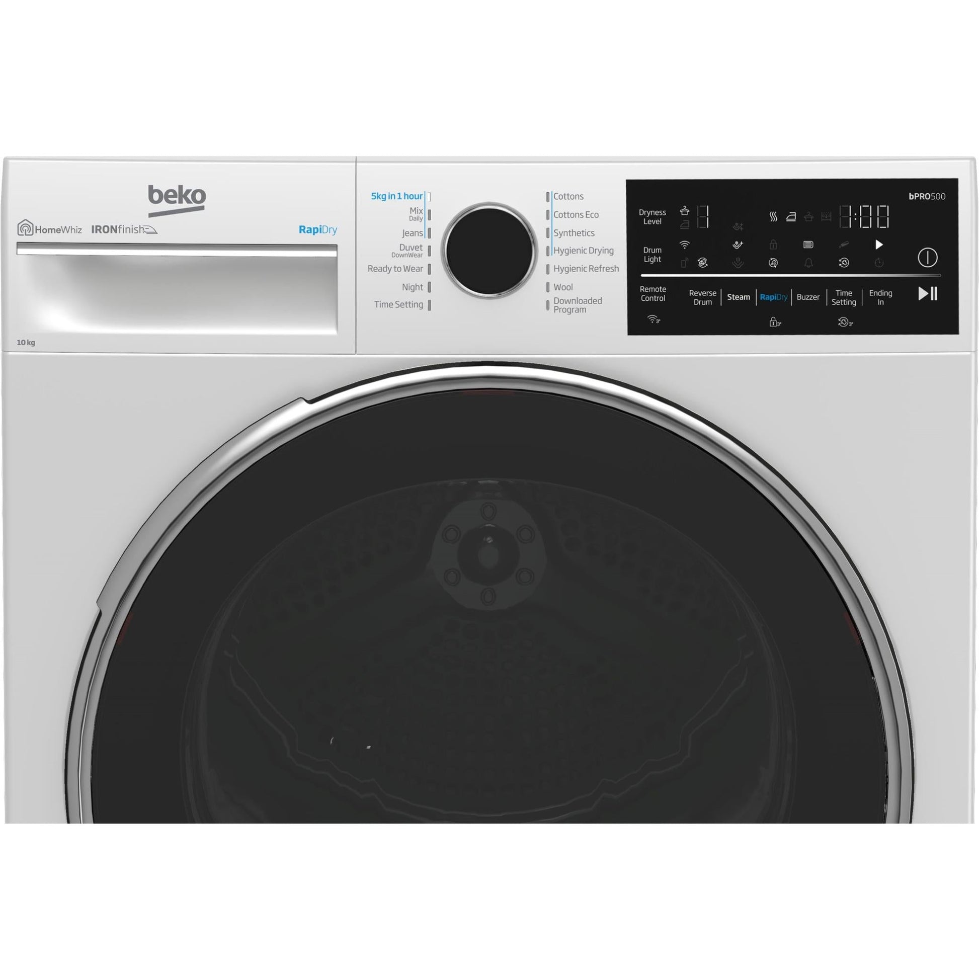 Beko BDPB104HW 10kg Hybrid Heat Pump Dryer with Steam