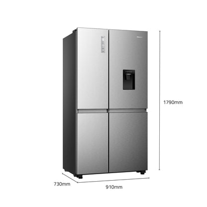 Hisense HRSBS649SW 649L PureFlat Side by Side Fridge (Silver)