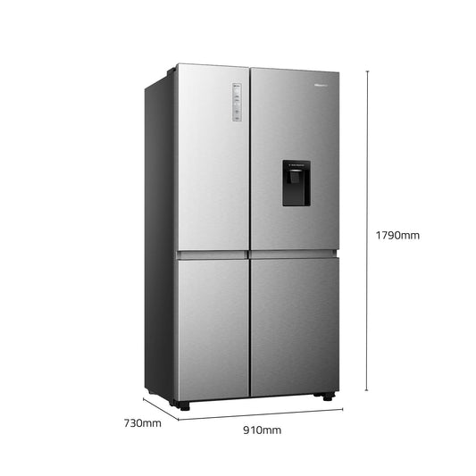 Hisense HRSBS649SW 649L PureFlat Side by Side Fridge (Silver)
