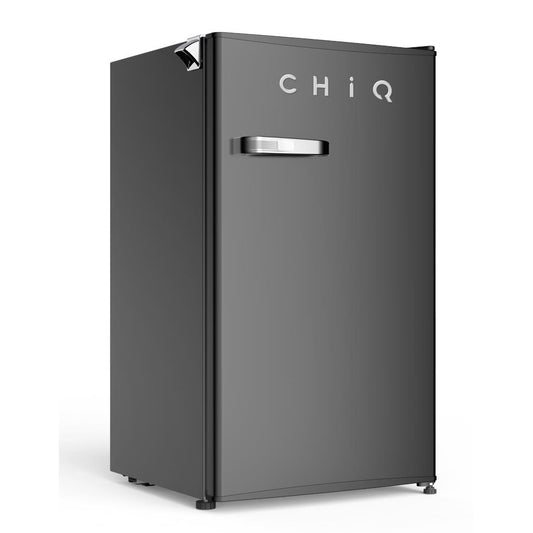 CHiQ CRSR090DB1 90L Retro Style Bar Fridge (Black)