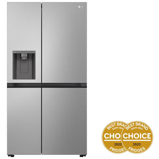 LG GS-L600PL 642L Side by Side Fridge (Stainless)