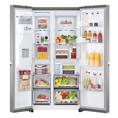 LG GS-L600PL 642L Side by Side Fridge (Stainless)