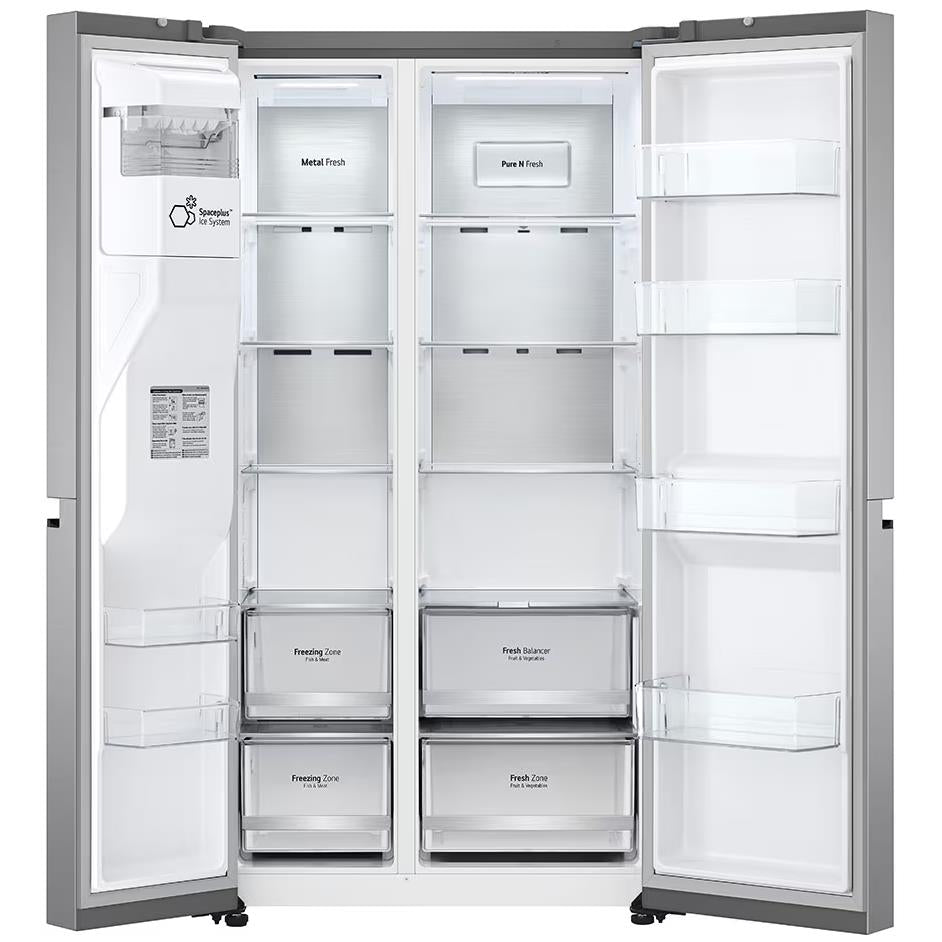 LG GS-L600PL 642L Side by Side Fridge (Stainless)
