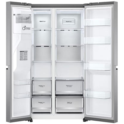 LG GS-L600PL 642L Side by Side Fridge (Stainless)