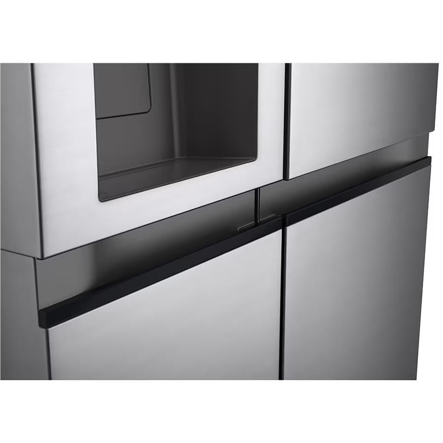 LG GS-L600PL 642L Side by Side Fridge (Stainless)
