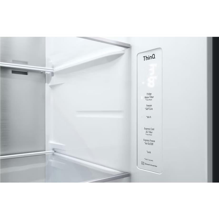 LG GS-L600PL 642L Side by Side Fridge (Stainless)