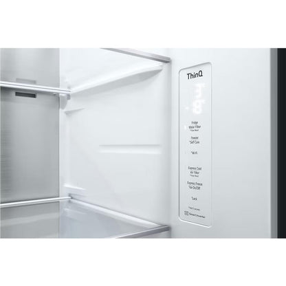 LG GS-L600PL 642L Side by Side Fridge (Stainless)