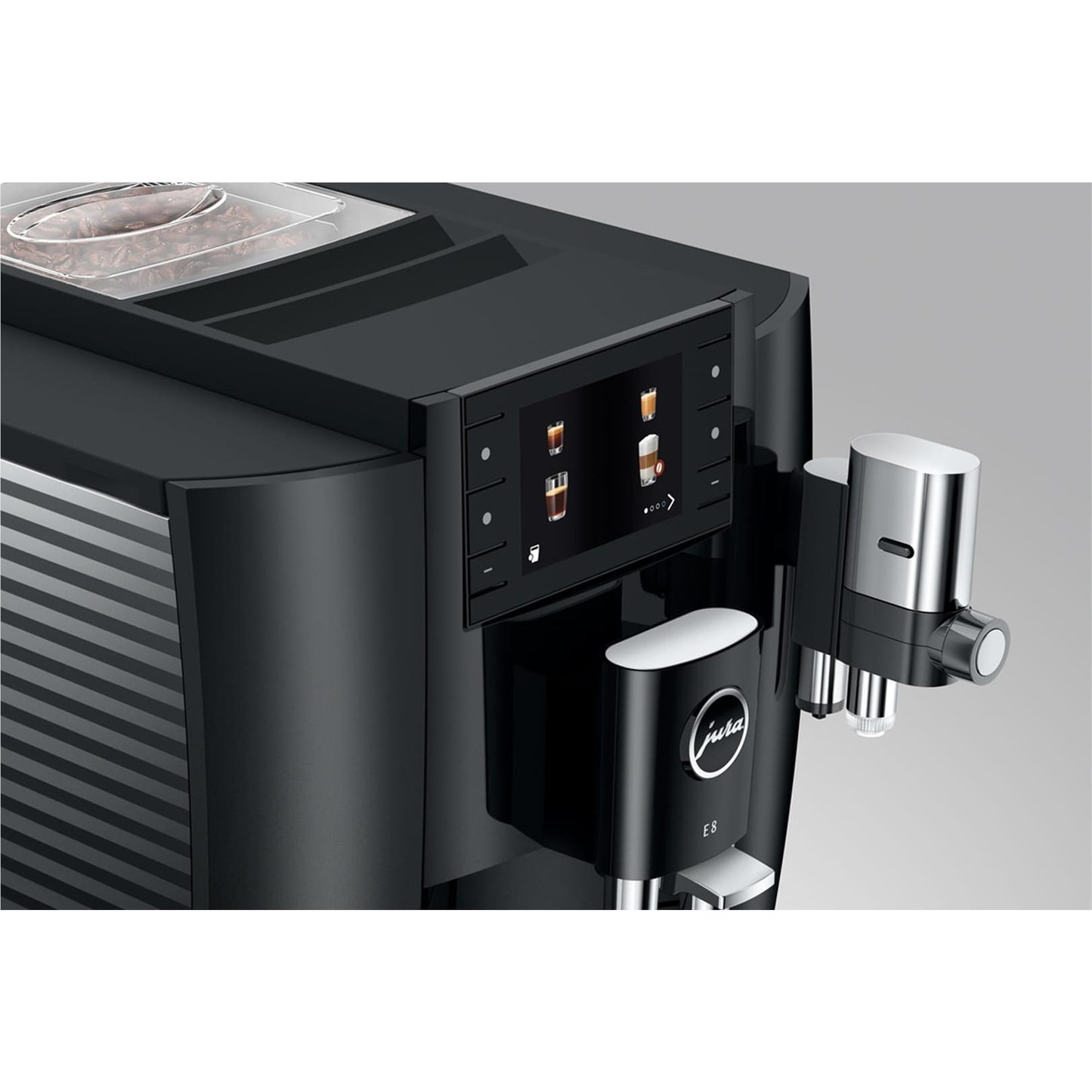 Jura E8 Fully Automatic Coffee Machine (Piano Black)