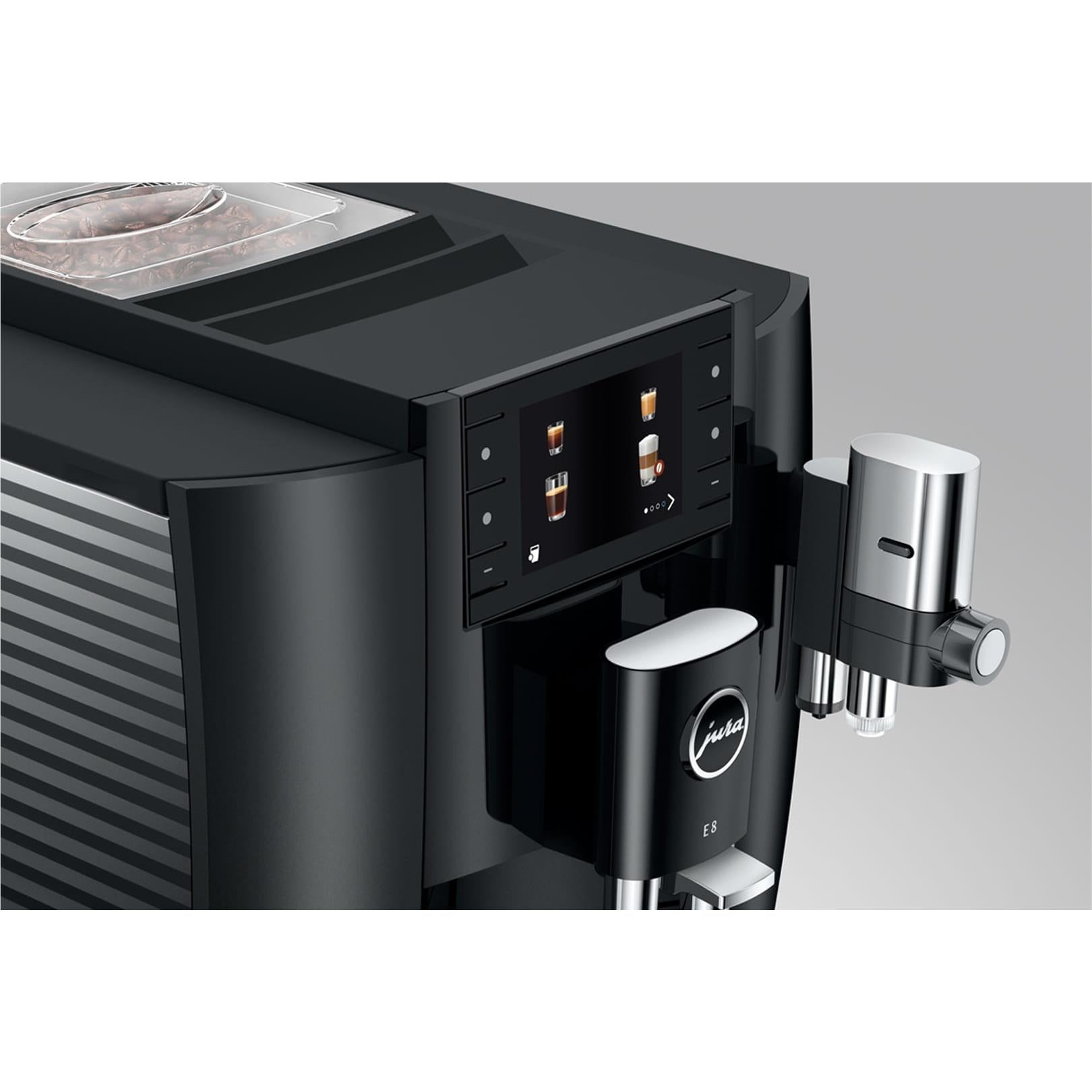 Jura E8 Fully Automatic Coffee Machine (Piano Black)