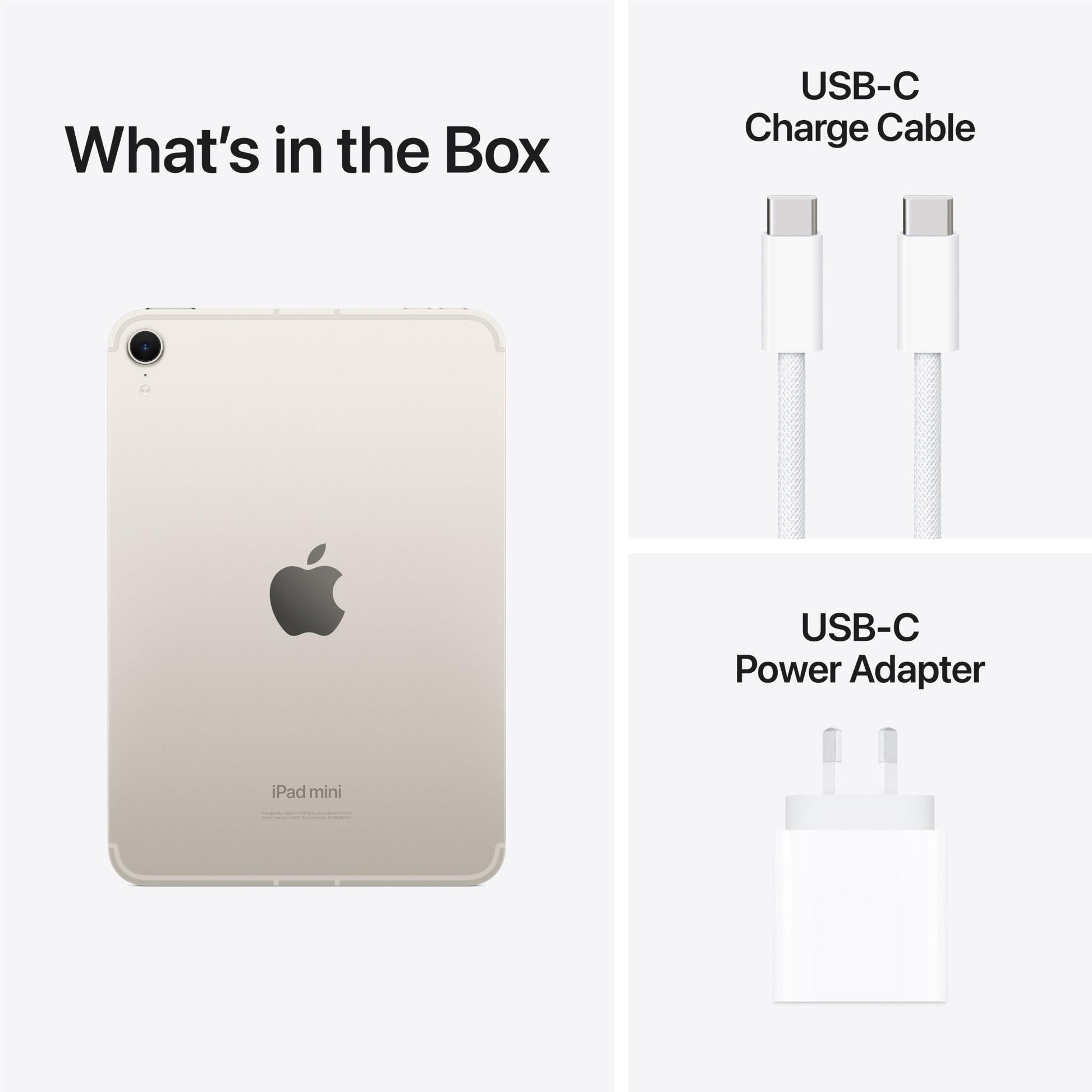 Apple iPad mini 8.3-inch Wi-Fi + Cellular 256GB (Starlight)[A17 Pro Chip]