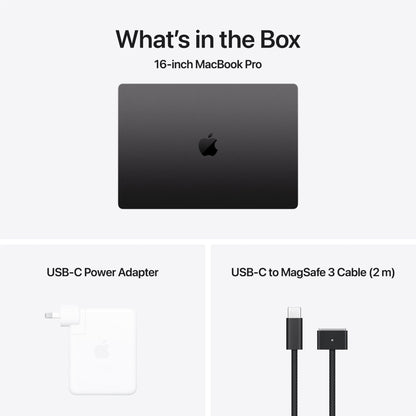Apple MacBook Pro 16-inch with M4 Pro Chip, 512GB/48GB (Space Black)[2024]