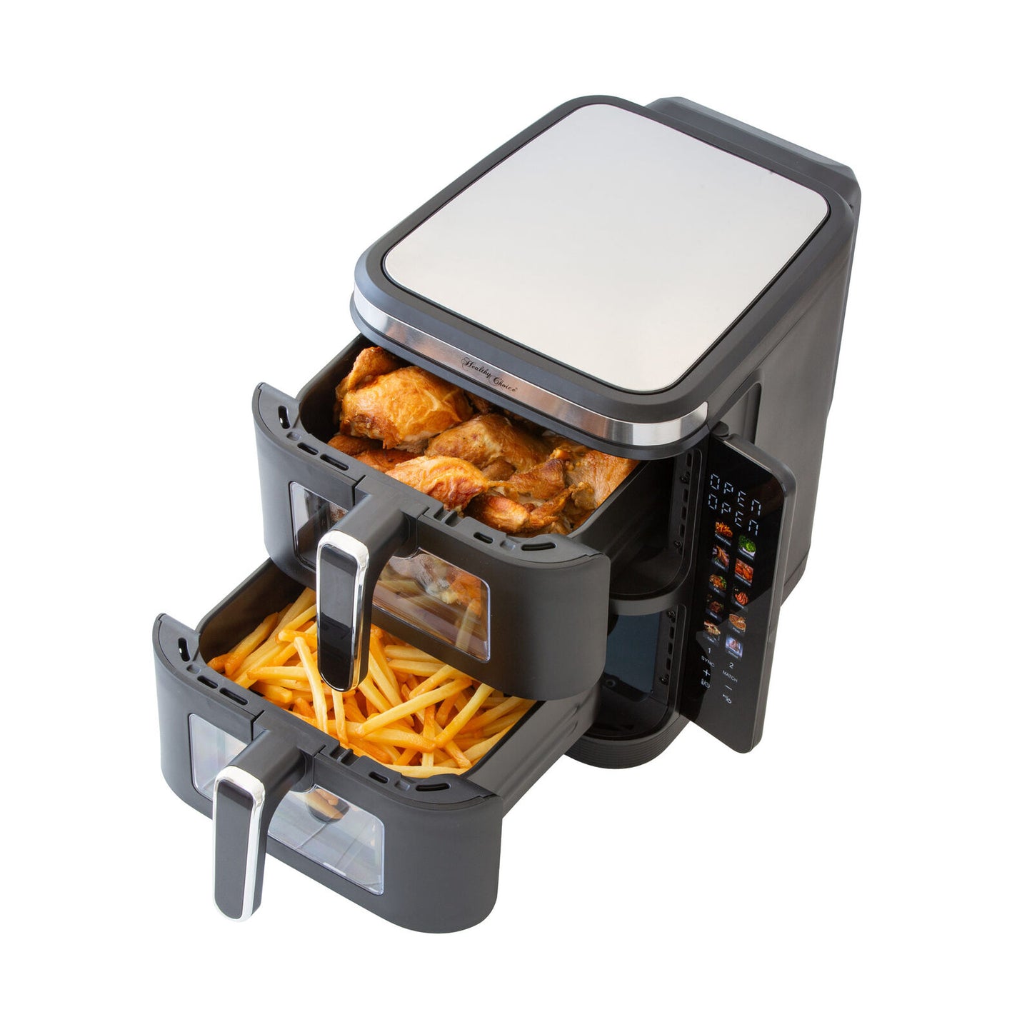 Healthy Choice AFVC30 11L 2400W Double Decker Dual Zone Air Fryer