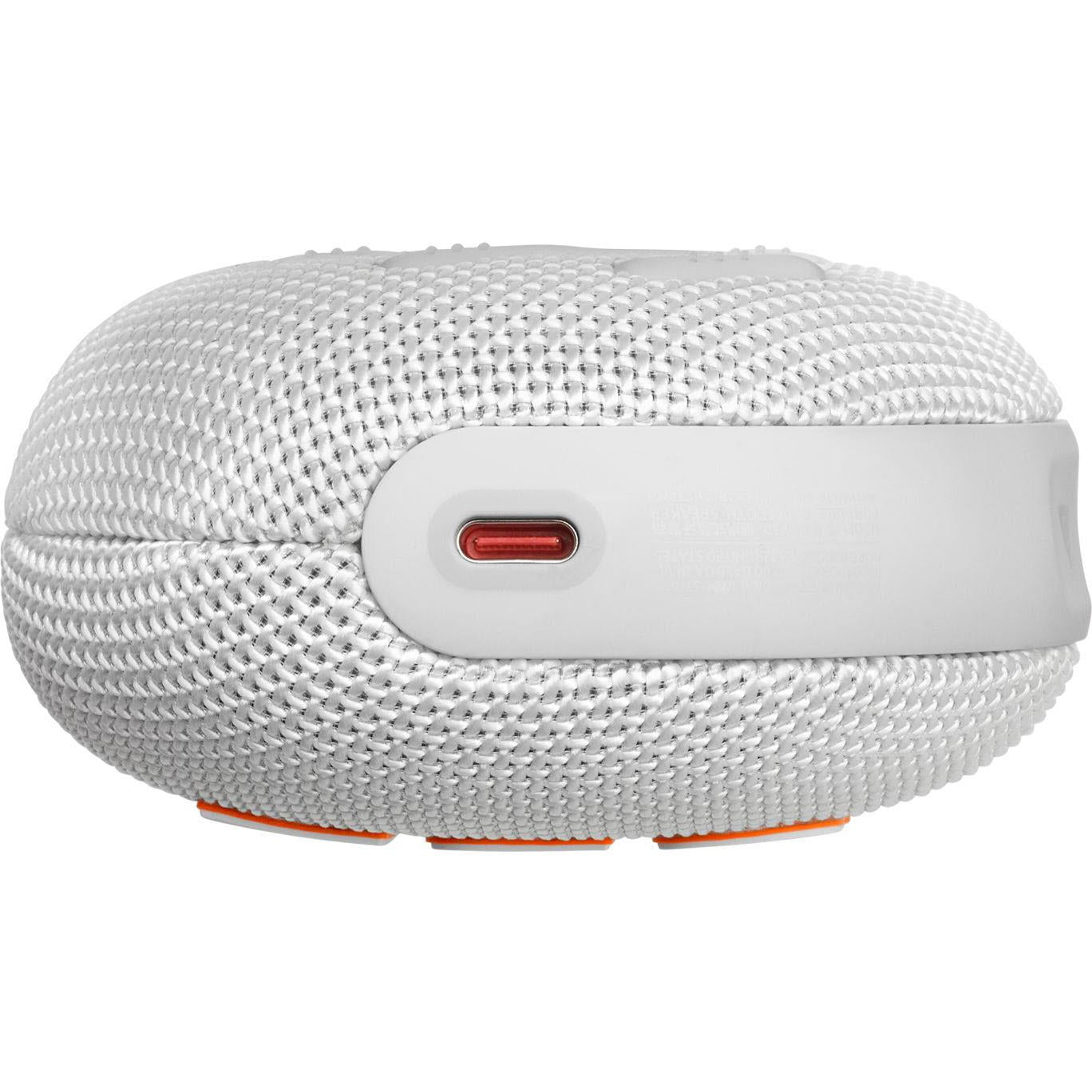 JBL Clip 5 Portable Bluetooth Speaker (White)