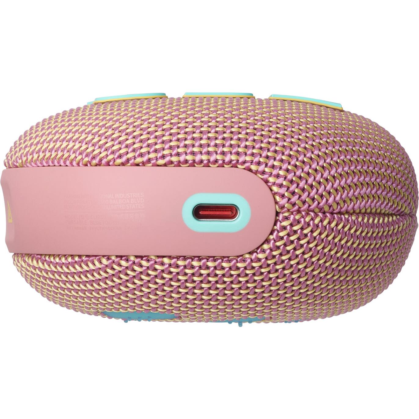JBL Clip 5 Portable Bluetooth Speaker (Pink)