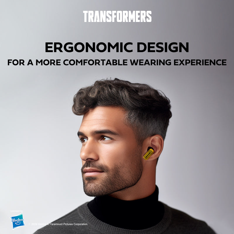 Transformers TF-T31 True Wireless Bluetooth 5.4 Earbuds (Yellow)