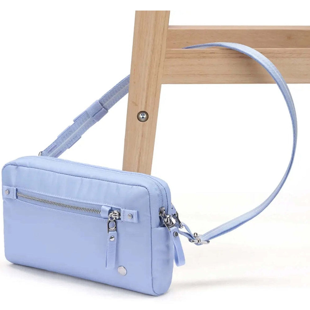 Pacsafe W Anti-Theft RFID Blocking Slashguard 3-in-1 Sling Bag Serenity Blue