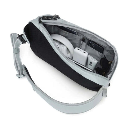 Pacsafe V Tech Anti-Theft RFID Blocking Slashguard Sling Pack 10L Digital Grey