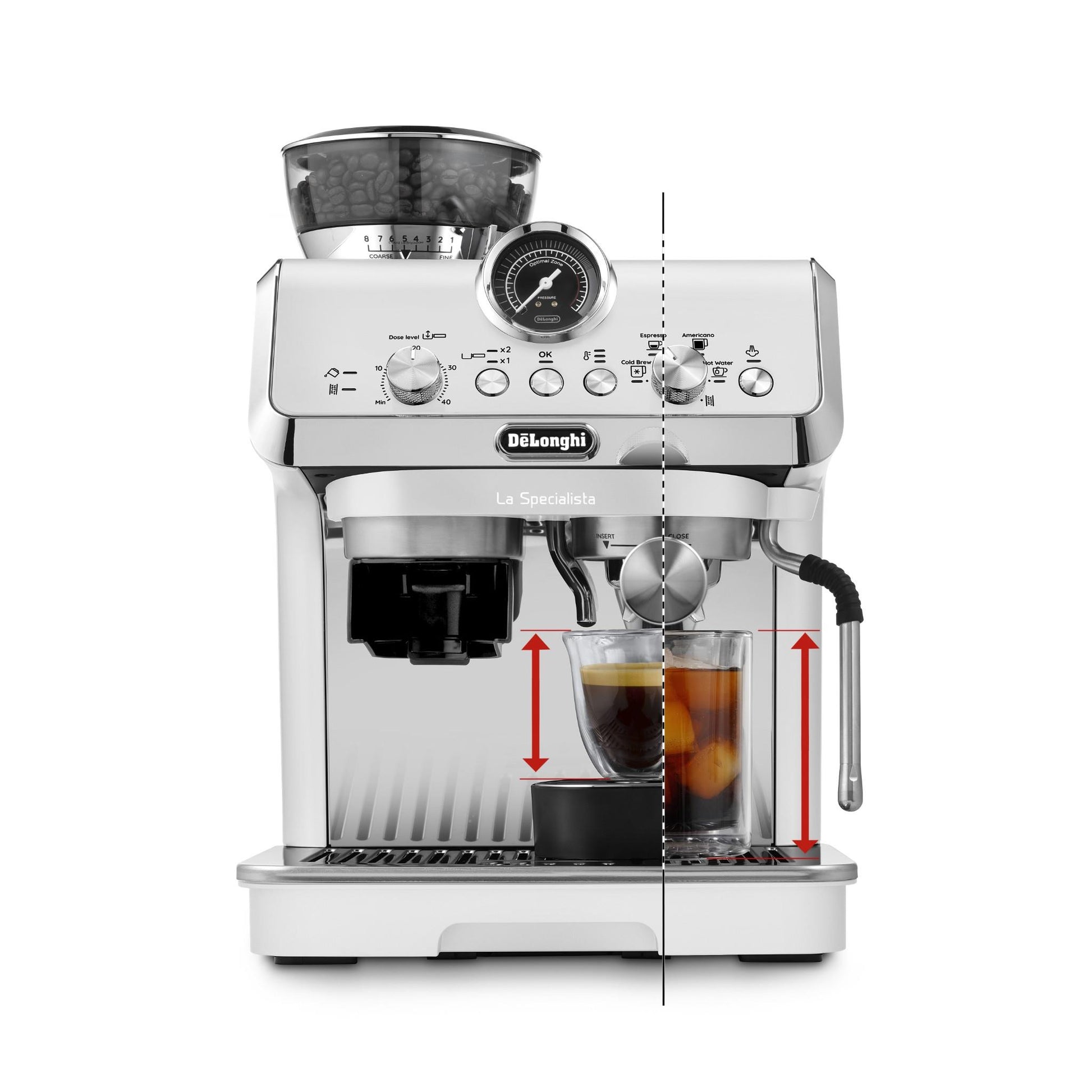 De'Longhi EC9255WI La Specialista Arte Evo with Cold Brew Coffee Machine (White)