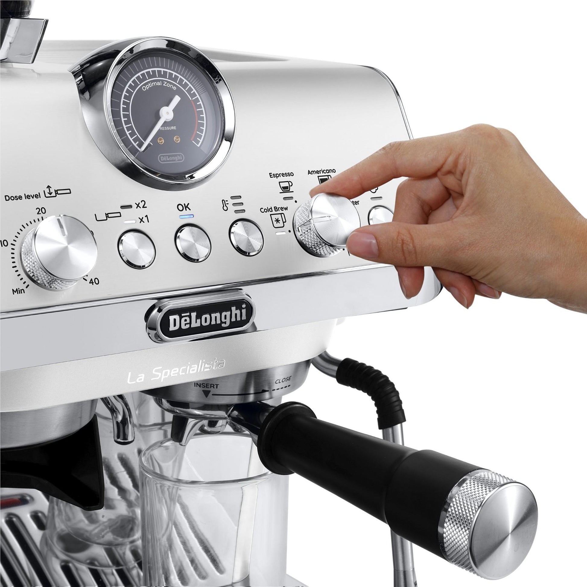 De'Longhi EC9255WI La Specialista Arte Evo with Cold Brew Coffee Machine (White)