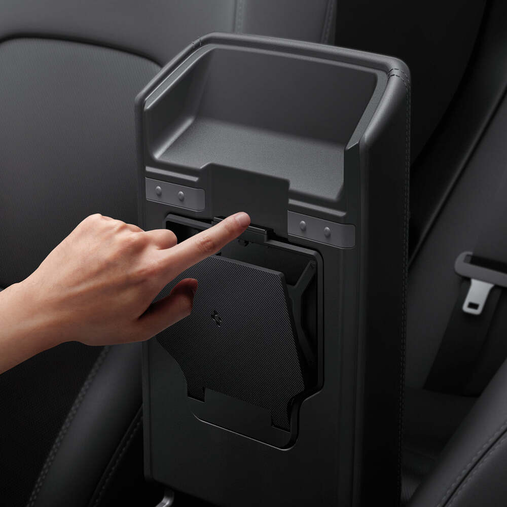 SPIGEN Tesla Y Juniper (2025-2026) Y L TO221H Center Console Hidden Storage Box (Carbon Edition)